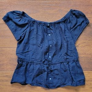 Navy Blue Abercrombie Blouse
